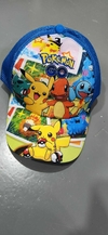 Gorra - Pokemon (Con personajes: Pikachu, Charmander, Squirtle y Bulbasaur)