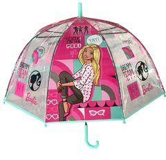 Paraguas Lluvia niños Impermeable Plastico Barbie