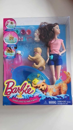 Muñeca Barbie HB 14 - Baño Varias Mascotas