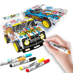 Bladez Toys 35299 Hot Wheels 1:32 P.Back x2 Colorear y armar Auto/Camioneta - comprar online