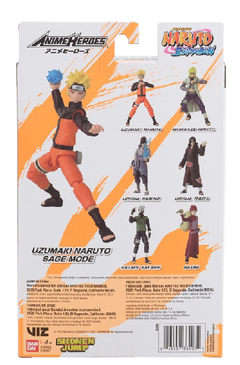 Naruto - Figura Articulada Bandai - 17 cm 36907 - Uzumaki Naruto Sage Mode en internet