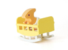 Halftoys Baby Playset 09cm Baby Parasaurolofus + Cuna Muñeco encastre iman