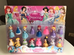 Princesas Disney + Vestidos Blister x8 unidades
