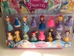 Princesas Disney + Vestidos Blister x8 unidades