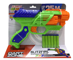 Armas Dart Zone 61083 - Pistola Blitzfire Quickshot Blaster