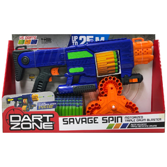 Armas Dart Zone 61075 - Rifle Savage Spin 59cm 45tiros Lanzador Motorizado - tienda online