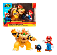 Muñeco Articulado Dirama Mario Bros vs Bowser 25cm Original 40459