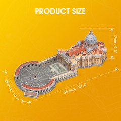 Cubic Fun Rompe 3D 67363 National Geographic Basilica San Pedro Vaticano 101 Piezas - tienda online