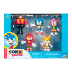 Sonic Playset Pack De 5 Figuras Articuladas Clásicas De Colección 40509
