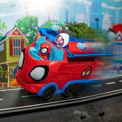 Spidey Y Sus Sorprendentes Amigos 0081 Camion 3 en 1 Tren Deluxe con lanzadores de Dardo