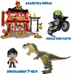 Piny Pon Action Dinosaurio T-Rex + Personaje - comprar online