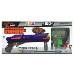 Armas Dart Zone 61088 - Escopeta Mega Force 65cm 25tiros + Mascara protectora