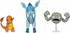 Pokemon 95155 - Battle Figure Set x3 - Charmander + Glaceon + Geodude en internet