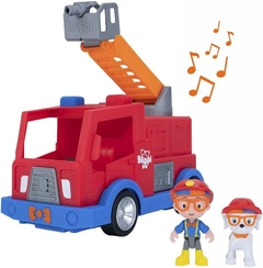 Blippi 86156 Camion de Bombero Grande Con personaje, perro y accesorios - tienda online