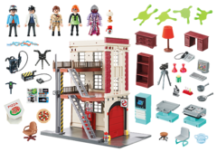 Playmobil Cazafantasmas Cuartel De Bomberos 9219 - comprar online