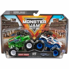 Monster JAM - Escala 1:64 Pack x2 - Grave Digger vs Razin Kane - tienda online