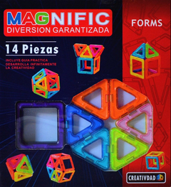 Bloques Magneticos Juegos Armado Magnifc 14 Piezas