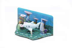 Halftoys Ocean Playset 16cm Tiburon Blanco + Diorama Muñeco encastre iman - comprar online