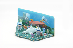 Halftoys Ocean Playset 16cm Pez espada + Diorama Muñeco encastre iman - comprar online