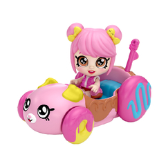 Mini Muñeca Kindi Kids Donatina Lippy Lulu Rainbow Kate 50079 Donut Car Scooter Avion lo de - All4Toys