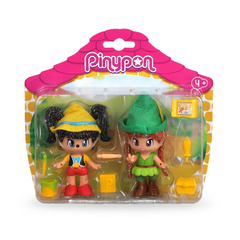 Piny Pon - set de 2 personajes Pinocho y Peter pan