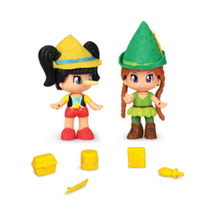 Piny Pon - set de 2 personajes Pinocho y Peter pan - comprar online