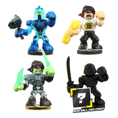 Akedo Ultimate Arcade Warriors 14225 Pack4 - 4 Guerreros - All4Toys