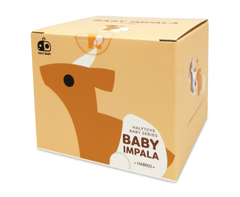 Animales de selva Halftoys Baby Playset 09cm Baby Impala + Cuna Muñeco encastre iman