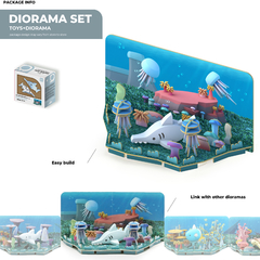 Halftoys Ocean Playset 16cm Pez espada + Diorama Muñeco encastre iman en internet