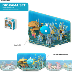 Halftoys Ocean Playset 16cm Pez Mola + Diorama Muñeco encastre iman en internet