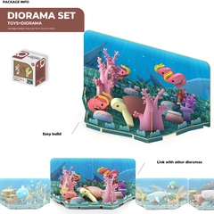 Halftoys Ocean Playset 16cm Tortuga + Diorama Muñeco encastre iman en internet