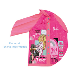 Combo Paraguas y Piloto Lluvia niños Impermeable Plastico Barbie en internet