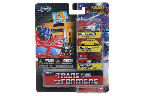 Vehiculo Jada 31761 4cm - Transformers NV4 Pack x3