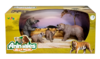 Animal World 99749 Playset 31cm - Pack x4 - Oso Marron Flia