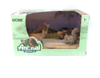 Animal World 99705 Playset 19cm - Pack x4 - Zorro Jabali Ardilla Antilope