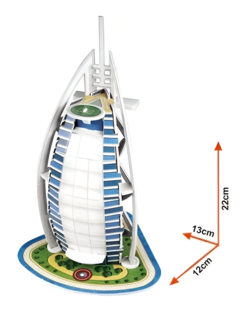 Cubic Fun Rompe 3D 67327 Burj Al Arab Dubai 17Piezas - comprar online