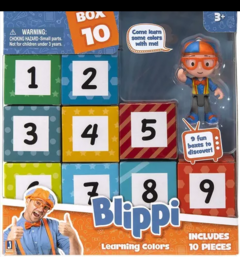 Blippi 86104 - Playset 9 Cubos con Figura 5cm - Numeros - comprar online
