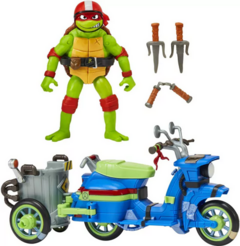 Tortugas Ninja 83430 Figura Articuladas 12cm Set de Rafael Con moto - comprar online