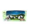 Animal World 99751 Playset 31cm - Pack x4 - Panda Flia