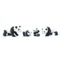 Animal World 99751 Playset 31cm - Pack x4 - Panda Flia - comprar online