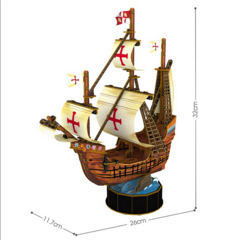 Cubic Fun Rompe 3D 67337 Barco Santa Maria 93Piezas - comprar online