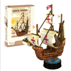Cubic Fun Rompe 3D 67337 Barco Santa Maria 93Piezas