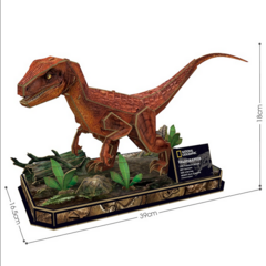Cubic Fun Rompe 3D 67349 National Geographic Velociraptor 63 Pzas - comprar online