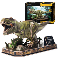 Cubic Fun Rompe 3D 67347 National Geographic Tiranosaurio Rex 52 Pza