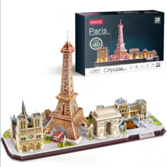 Cubic Fun Rompe 3D 67322 LED Ciudad de Paris 115 Pzas