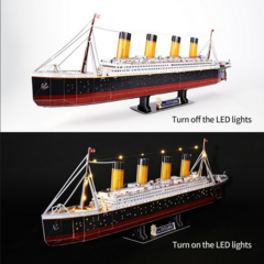 Cubic Fun Rompe 3D 67318 Barco Titanic LED 266 Piezas - tienda online