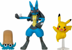 Pokemon 95155 - Battle Figure Set x3 - Omanyte + Lucario + Pikachu - comprar online