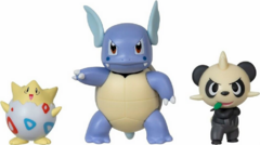Pokemon 95155 - Battle Figure Set x3 - Togepi + Wartortle + Pancham - comprar online