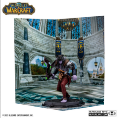 Muñeco Accion - MC Farlane 16cm World of Warcraft Elfo C/marron 166700 - comprar online