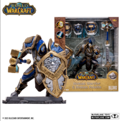 Muñeco Accion - MC Farlane 16cm World of Warcraft Humano Azul 166700 en internet